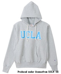 Champion（チャンピオン）の「CHAMPION/チャンピオン MADE IN USA リバースウィーブ/裏起毛 UCLA/カレッジロゴパーカー/フーディー C5-W101（パーカー・メンズ）」