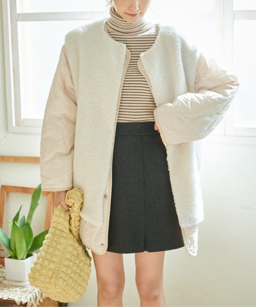 FREE'S MART（フリーズマート）の「◆裾プリーツミニスカート（スカート・レディース・グレー系その他/カーキ/ベージュ・SMALL/MEDIUM）」の21枚目の写真