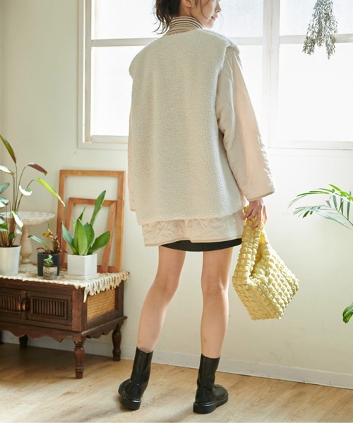 FREE'S MART（フリーズマート）の「◆裾プリーツミニスカート（スカート・レディース・グレー系その他/カーキ/ベージュ・SMALL/MEDIUM）」の16枚目の写真