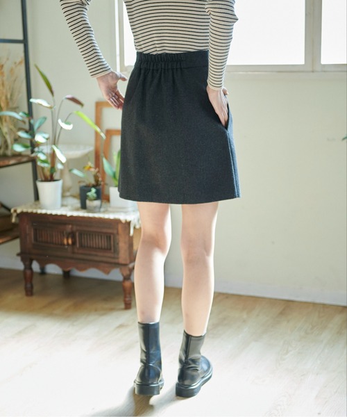 FREE'S MART（フリーズマート）の「◆裾プリーツミニスカート（スカート・レディース・グレー系その他/カーキ/ベージュ・SMALL/MEDIUM）」の11枚目の写真