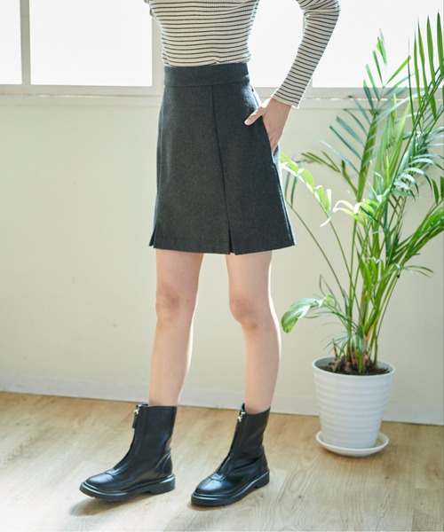 FREE'S MART（フリーズマート）の「◆裾プリーツミニスカート（スカート・レディース・グレー系その他/カーキ/ベージュ・SMALL/MEDIUM）」の7枚目の写真