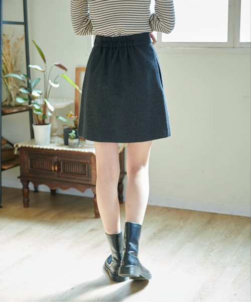 FREE'S MART（フリーズマート）の「◆裾プリーツミニスカート（スカート・レディース・グレー系その他/カーキ/ベージュ・SMALL/MEDIUM）」の22枚目の写真