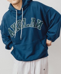 ANGLAN | AG-Applique Big Logo Sweat Shirt/アングラン ビッグ アーチ ロゴ パーカー(パーカー)