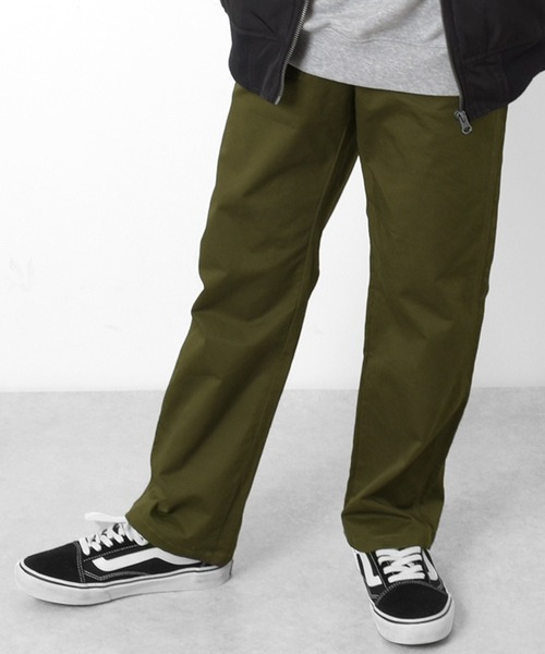 GLAZOS（グラソス）の「[ワイドテーパード]ストレッチツイル・ベイカーパンツ（その他パンツ・キッズ・カーキ/ブラック/ベージュ・160cm/170cm/140cm/150cm）」の2枚目の写真