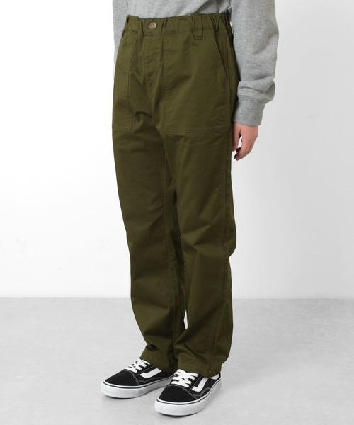 GLAZOS（グラソス）の「[ワイドテーパード]ストレッチツイル・ベイカーパンツ（その他パンツ・キッズ・カーキ/ブラック/ベージュ・160cm/170cm/140cm/150cm）」の8枚目の写真