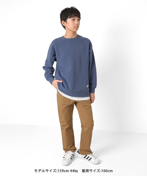 GLAZOS（グラソス）の「[ワイドテーパード]ストレッチツイル・ベイカーパンツ（その他パンツ・キッズ・カーキ/ブラック/ベージュ・160cm/170cm/140cm/150cm）」の18枚目の写真