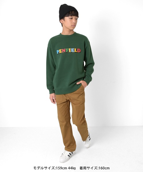 GLAZOS（グラソス）の「[ワイドテーパード]ストレッチツイル・ベイカーパンツ（その他パンツ・キッズ・カーキ/ブラック/ベージュ・160cm/170cm/140cm/150cm）」の16枚目の写真