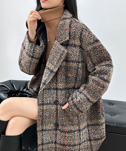 ABITOKYO（アビトーキョー）の「ビックシルエットダブルボタンチェック