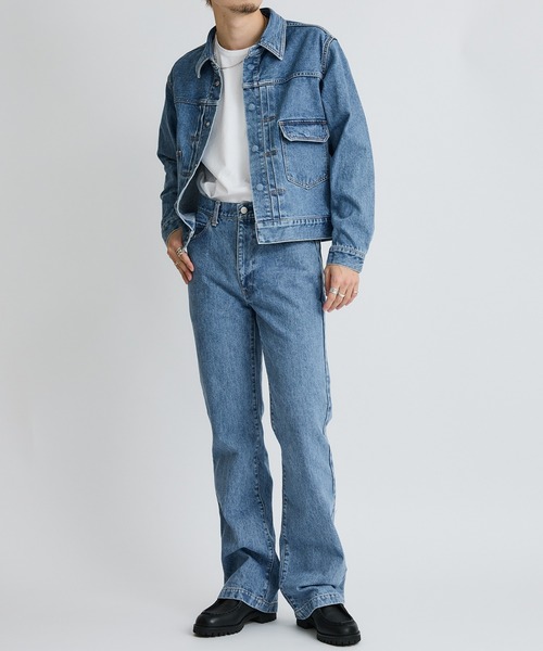 plage DENIM SEMI FLARED パンツ グレー Plage プラージュ DENIM SEMI FLARED パンツ グレー