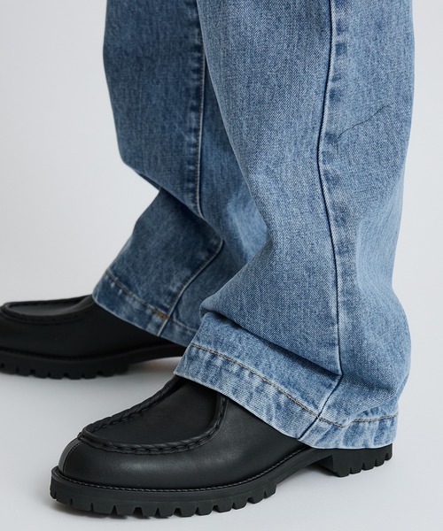 ALLEGE（アレッジ）の「Semi Flear Denim Pants（デニムパンツ・メンズ・ブラック/ライトブルー・2/3）」の21枚目の写真