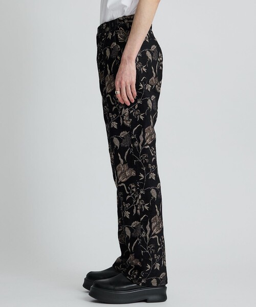 superNova.(スーパーノヴァ)の「Adjuster flare pants - Velvet flower jacquard(スラックス・メンズ・ブラック・S/M)」の14枚目の写真