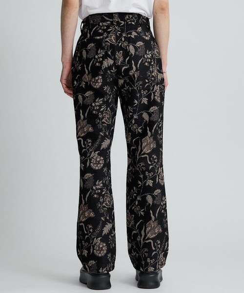 superNova.(スーパーノヴァ)の「Adjuster flare pants - Velvet flower jacquard(スラックス・メンズ・ブラック・S/M)」の15枚目の写真