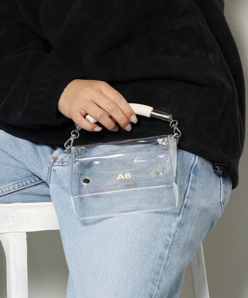 NaNa-NaNa（ナナナナ）の「nana-nana/ナナナナ A6 ショルダーバッグ（ショルダーバッグ・メンズ・ブラック×ブルー/クリア・FREE）」の8枚目の写真