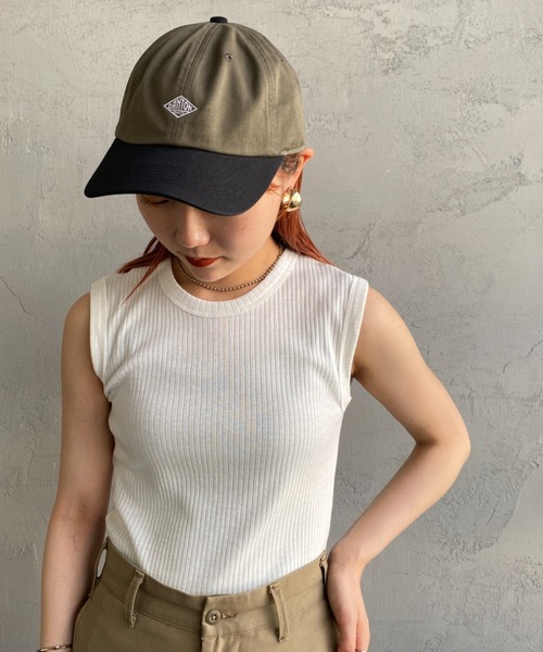 DANTON（ダントン）の「[DANTON/ダントン] 6パネル チノクロスバイカラーキャップ（キャップ・レディース・アイボリー/カーキ/グレー/チャコール・F）」の3枚目の写真