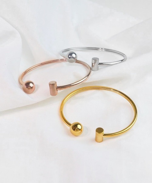 blackdia ocean（ブラックダイヤオーシャン）の「blackdia ocean アシンメトリーデザインバングル（バングル/リストバンド・レディース・ゴールド/ピンクゴールド/シルバー・FREE）」の12枚目の写真