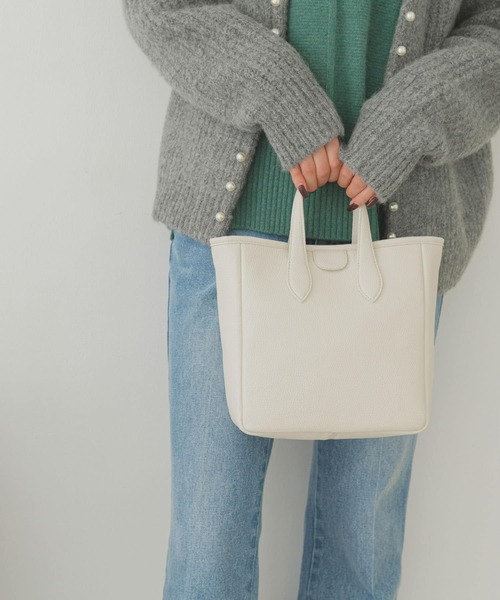 URBAN RESEARCH(アーバンリサーチ)の「プチテープショルダースクエアトートバッグ『Msize』(トートバッグ・レディース・ホワイト/ブラック/グリーン・ONE)」の10枚目の写真