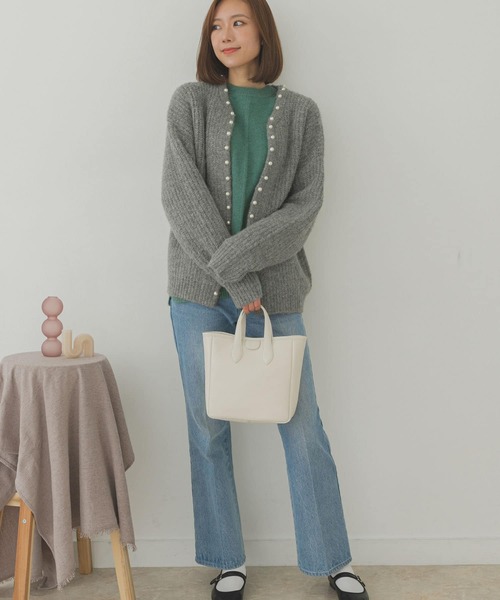 URBAN RESEARCH(アーバンリサーチ)の「プチテープショルダースクエアトートバッグ『Msize』(トートバッグ・レディース・ホワイト/ブラック/グリーン・ONE)」の13枚目の写真