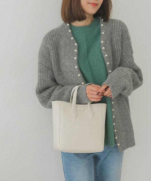 URBAN RESEARCH(アーバンリサーチ)の「プチテープショルダースクエアトートバッグ『Msize』(トートバッグ・レディース・ホワイト/ブラック/グリーン・ONE)」の14枚目の写真