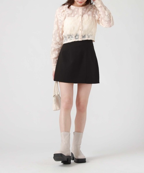 archives(アルシーヴ)の「オーガンジャガードカーディガン(シャツ/ブラウス・レディース・ブラック/アイボリー/オフホワイト/ミント・MEDIUM)」の15枚目の写真