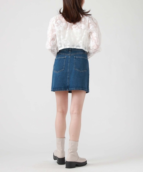 archives(アルシーヴ)の「オーガンジャガードカーディガン(シャツ/ブラウス・レディース・ブラック/アイボリー/オフホワイト/ミント・MEDIUM)」の10枚目の写真