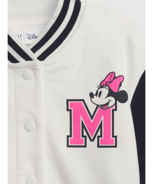 GAP(ギャップ)の「Babygap ディズニーミニーマウス バーシティジャケット(ブルゾン・キッズ・オフホワイト/ベージュ・4 YRS/5 YRS/3 YRS/2 YRS/12-18M/18-24M)」の4枚目の写真