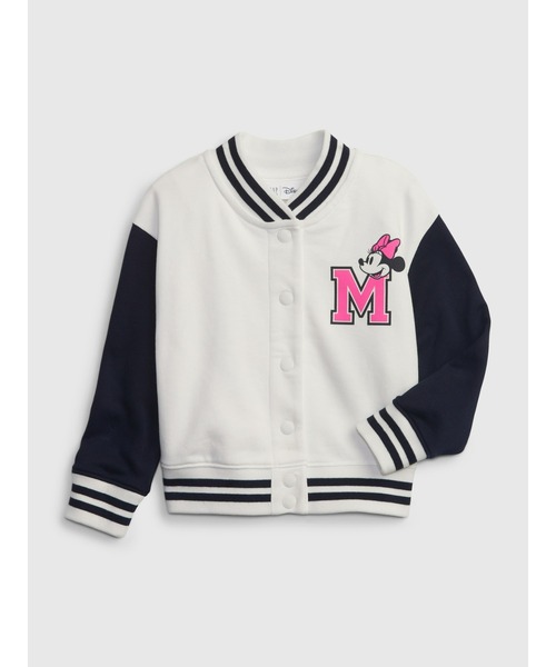 GAP(ギャップ)の「Babygap ディズニーミニーマウス バーシティジャケット(ブルゾン・キッズ・オフホワイト/ベージュ・4 YRS/5 YRS/3 YRS/2 YRS/12-18M/18-24M)」の5枚目の写真