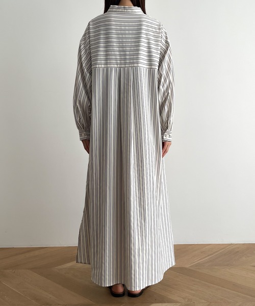 RED CHOP WORKS（レッドチョップワークス）の「RED CHOP WORKS(レッドチョップワークス) スキッパーストライプマキシワンピース（ワンピース・レディース・ストライプ・38）」の8枚目の写真