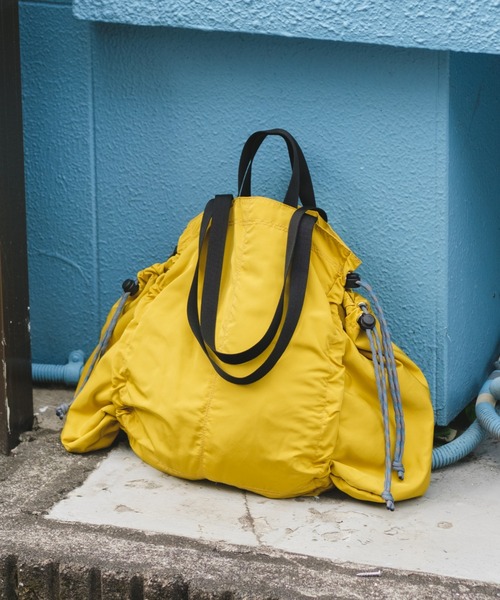 Kastane（カスタネ）の「【2023SSカタログ掲載アイテム】シャーリングサイドポケットBAG（トートバッグ・レディース・ホワイト/ブラック/イエロー・FREE）」の16枚目の写真