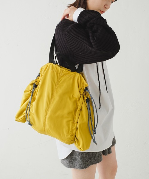 Kastane（カスタネ）の「【2023SSカタログ掲載アイテム】シャーリングサイドポケットBAG（トートバッグ・レディース・ホワイト/ブラック/イエロー・FREE）」の20枚目の写真