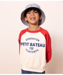 PETIT BATEAU（プチバトー）の「プリントスウェット長袖プルオーバー（スウェット・キッズ）」