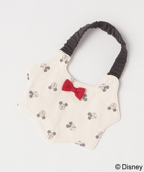 petit main（プティマイン）の「【Disney】総柄スタイ（スタイ/よだれかけ・キッズ・ライトピンク/アイボリー・FREE）」の2枚目の写真