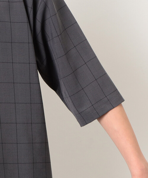 COMME　CA COMMUNE（コムサコミューン）の「グレンチェック ビッグＴシャツ（Tシャツ/カットソー・メンズ・ネイビー/グレー・M/L）」の11枚目の写真