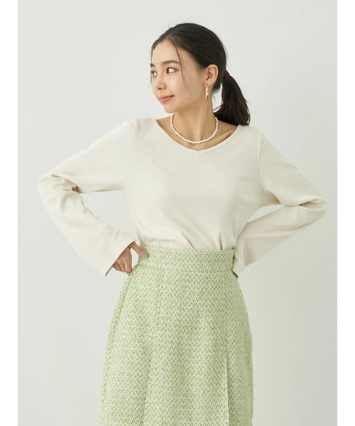 earth music&ecology（アースミュージックアンドエコロジー）の「2WAYネックリブプルオーバー（Tシャツ/カットソー・レディース・ブラック系その他4/ブラック/オフホワイト/レッド系その他・S/M）」の17枚目の写真