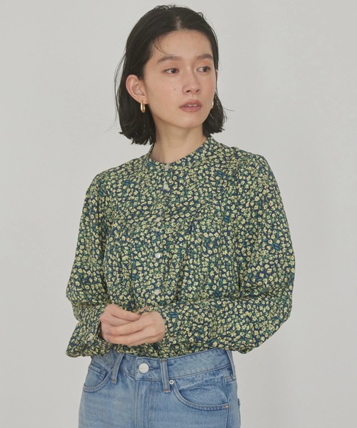 AMERICAN HOLIC（アメリカンホリック）の「サラッとラグランプリントブラウス（シャツ/ブラウス・レディース・ブルー系その他7/ブルー系その他/その他14/アイボリー/ブラック系その他・L/M）」の3枚目の写真