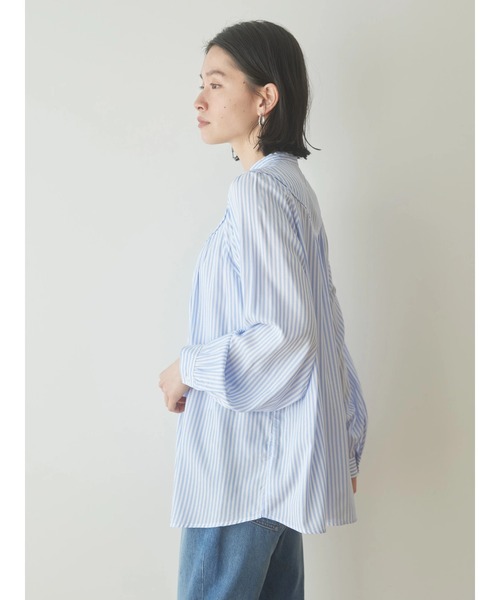 AMERICAN HOLIC（アメリカンホリック）の「サラッとラグランプリントブラウス（シャツ/ブラウス・レディース・ブルー系その他7/ブルー系その他/その他14/アイボリー/ブラック系その他・L/M）」の18枚目の写真