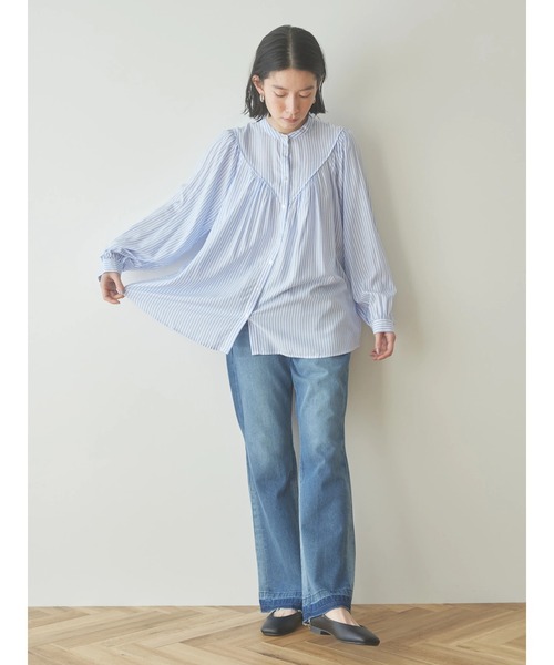 AMERICAN HOLIC（アメリカンホリック）の「サラッとラグランプリントブラウス（シャツ/ブラウス・レディース・ブルー系その他7/ブルー系その他/その他14/アイボリー/ブラック系その他・L/M）」の19枚目の写真