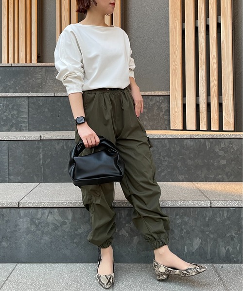 SETUP7(セットアップセブン)の「【SETUP7】ルーズシルエットミリタリーカーゴパンツ KNF(カーゴパンツ・レディース・カーキ/ブラック・S/M)」の18枚目の写真