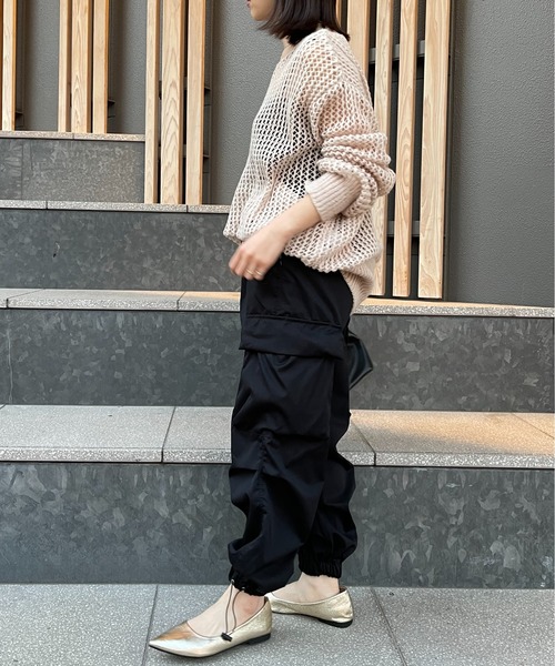 SETUP7(セットアップセブン)の「【SETUP7】ルーズシルエットミリタリーカーゴパンツ KNF(カーゴパンツ・レディース・カーキ/ブラック・S/M)」の13枚目の写真