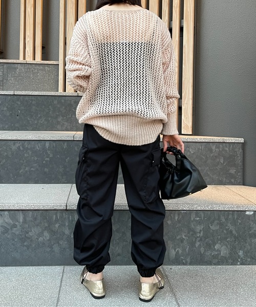 SETUP7(セットアップセブン)の「【SETUP7】ルーズシルエットミリタリーカーゴパンツ KNF(カーゴパンツ・レディース・カーキ/ブラック・S/M)」の21枚目の写真