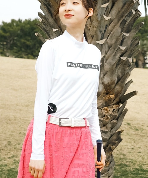 FILA GOLF(フィラゴルフ )の「【FILA GOLF:フィラゴルフ】レディースノースリシャツ+インナーセット ゴルフ(Tシャツ/カットソー・レディース・ブラック/ホワイト・LARGE/MEDIUM)」の6枚目の写真