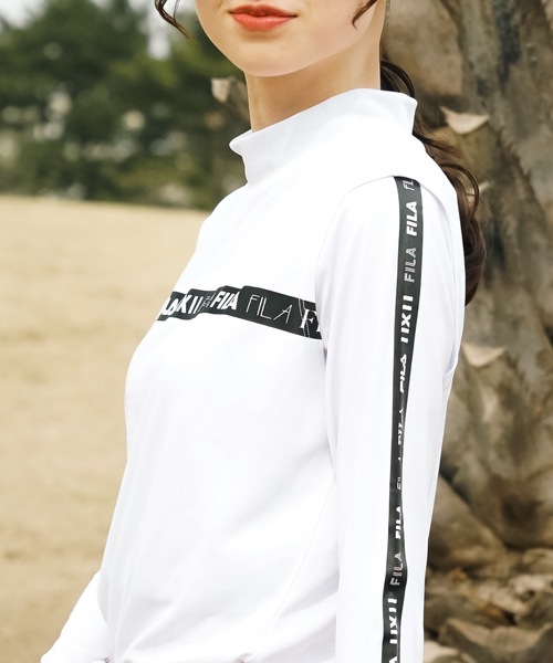FILA GOLF(フィラゴルフ )の「【FILA GOLF:フィラゴルフ】レディースノースリシャツ+インナーセット ゴルフ(Tシャツ/カットソー・レディース・ブラック/ホワイト・LARGE/MEDIUM)」の11枚目の写真