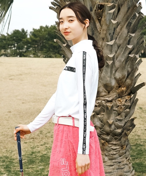 FILA GOLF(フィラゴルフ )の「【FILA GOLF:フィラゴルフ】レディースノースリシャツ+インナーセット ゴルフ(Tシャツ/カットソー・レディース・ブラック/ホワイト・LARGE/MEDIUM)」の7枚目の写真