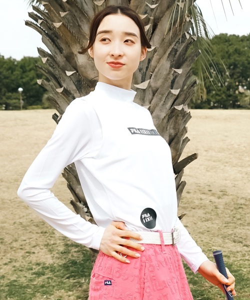 FILA GOLF(フィラゴルフ )の「【FILA GOLF:フィラゴルフ】レディースノースリシャツ+インナーセット ゴルフ(Tシャツ/カットソー・レディース・ブラック/ホワイト・LARGE/MEDIUM)」の8枚目の写真
