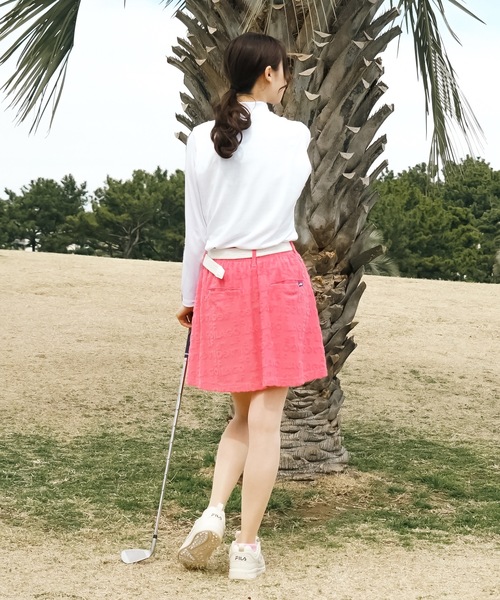 FILA GOLF(フィラゴルフ )の「【FILA GOLF:フィラゴルフ】レディースノースリシャツ+インナーセット ゴルフ(Tシャツ/カットソー・レディース・ブラック/ホワイト・LARGE/MEDIUM)」の5枚目の写真