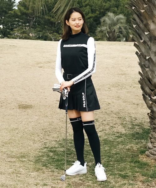 FILA GOLF(フィラゴルフ )の「【FILA GOLF:フィラゴルフ】レディースノースリシャツ+インナーセット ゴルフ(Tシャツ/カットソー・レディース・ブラック/ホワイト・LARGE/MEDIUM)」の14枚目の写真