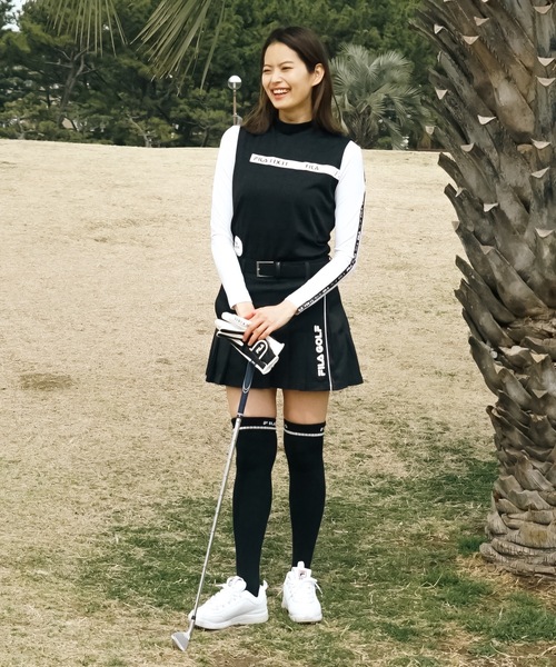 FILA GOLF(フィラゴルフ )の「【FILA GOLF:フィラゴルフ】レディースノースリシャツ+インナーセット ゴルフ(Tシャツ/カットソー・レディース・ブラック/ホワイト・LARGE/MEDIUM)」の15枚目の写真