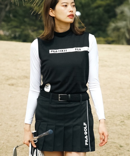 FILA GOLF(フィラゴルフ )の「【FILA GOLF:フィラゴルフ】レディースノースリシャツ+インナーセット ゴルフ(Tシャツ/カットソー・レディース・ブラック/ホワイト・LARGE/MEDIUM)」の17枚目の写真