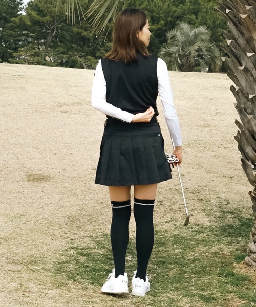 FILA GOLF(フィラゴルフ )の「【FILA GOLF:フィラゴルフ】レディースノースリシャツ+インナーセット ゴルフ(Tシャツ/カットソー・レディース・ブラック/ホワイト・LARGE/MEDIUM)」の16枚目の写真