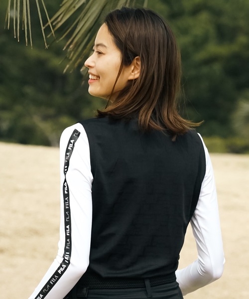 FILA GOLF(フィラゴルフ )の「【FILA GOLF:フィラゴルフ】レディースノースリシャツ+インナーセット ゴルフ(Tシャツ/カットソー・レディース・ブラック/ホワイト・LARGE/MEDIUM)」の20枚目の写真