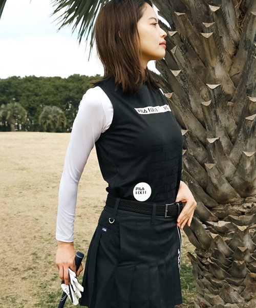 FILA GOLF(フィラゴルフ )の「【FILA GOLF:フィラゴルフ】レディースノースリシャツ+インナーセット ゴルフ(Tシャツ/カットソー・レディース・ブラック/ホワイト・LARGE/MEDIUM)」の19枚目の写真